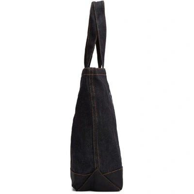 Shop Diesel Indigo And Black D-thisbag Shopping Tote In H4107 Black