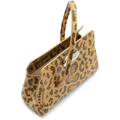 Shop Little Liffner Beige & Brown Baby Leopard Boss Bag
