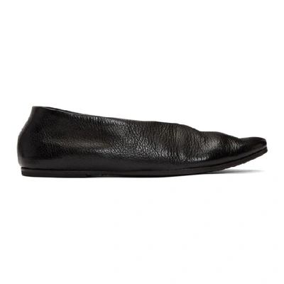 Shop Marsèll Marsell Black Coltellaccio Ballerina Flats In 666 Black