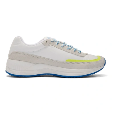 Shop Apc A.p.c. White And Yellow Mary Low-top Sneakers In Dam Jaune F