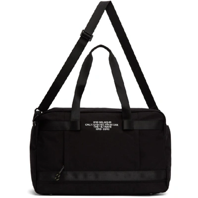 Shop Diesel Black Soligo Travel Bag In T8013 Blk