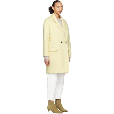 Shop Isabel Marant Yellow Filipo Coat In 10ly Lt Yel