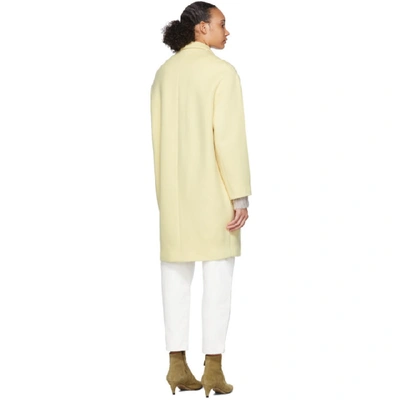Shop Isabel Marant Yellow Filipo Coat In 10ly Lt Yel