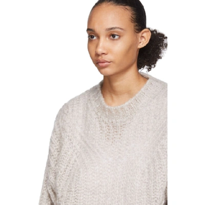 Shop Isabel Marant Grey Inko Sweater In 02ly Lt Gre