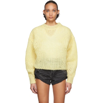 Shop Isabel Marant Yellow Inko Sweater In 10ly Lt Yel