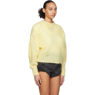 Shop Isabel Marant Yellow Inko Sweater In 10ly Lt Yel