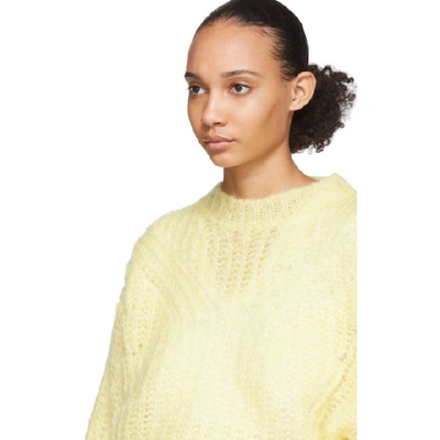 Shop Isabel Marant Yellow Inko Sweater In 10ly Lt Yel