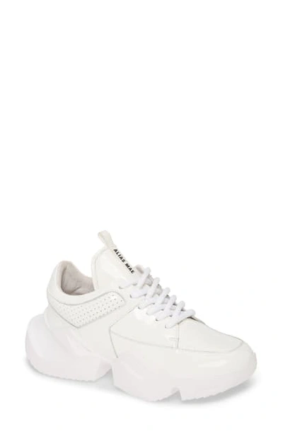 Shop Alias Mae Tommy Sneaker In White Patent Leather