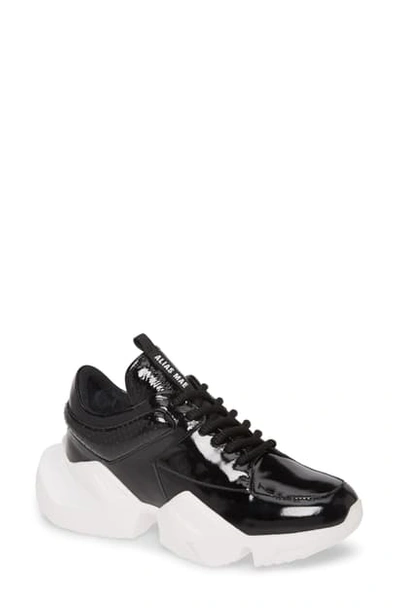 Shop Alias Mae Tommy Sneaker In Black Patent Leather