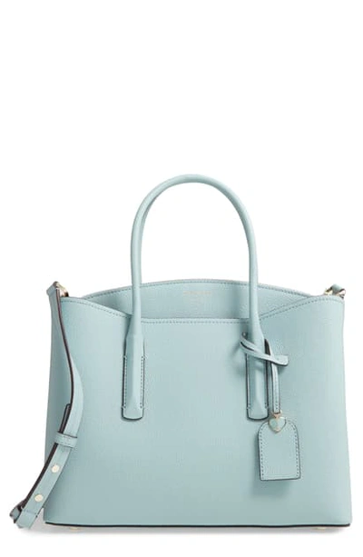 Shop Kate Spade Large Margaux Leather Satchel In Frosted Spearmint