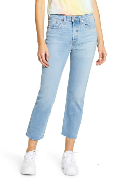 wedgie straight leg crop jeans