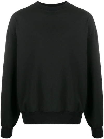 Shop Alchemy Ribbed-trim Sweatshirt In Black