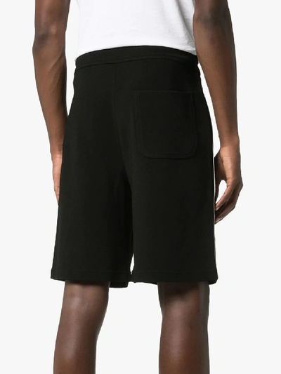 Shop Valentino Vltn Logo-striped Track Shorts - Men's - Polyamide/viscose In Black