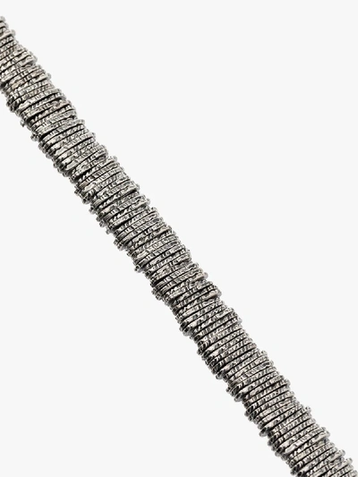 Shop M Cohen Silver Tone Engraved Link Bracelet