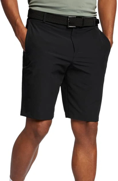 Shop Nike Flex Hybrid Standard Fit Golf Shorts In Black/ Black