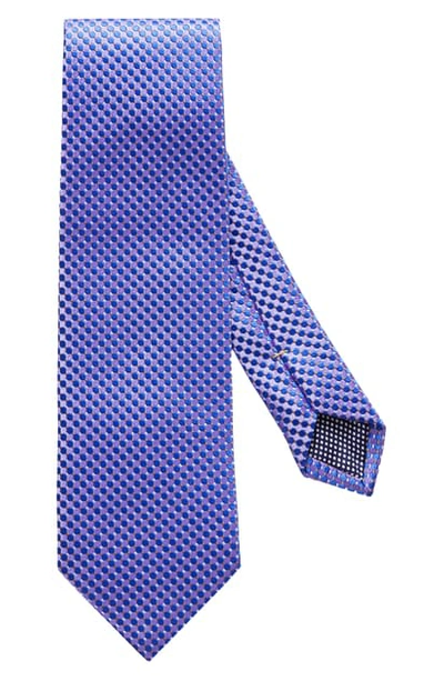 Shop Eton Microdot Silk Tie In Purple