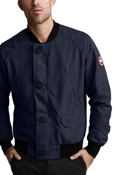 Shop Canada Goose Faber Windblocker Bomber Jacket In Navy