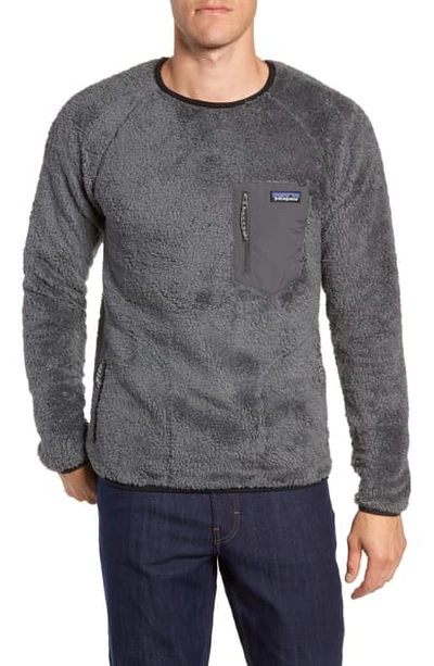 Shop Patagonia Los Gatos Fleece Crewneck Sweatshirt In Forge Grey