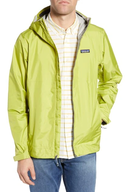 Shop Patagonia Torrentshell Packable Rain Jacket In Folios Green