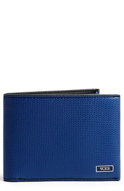 Shop Tumi Monaco Leather Wallet In Navy