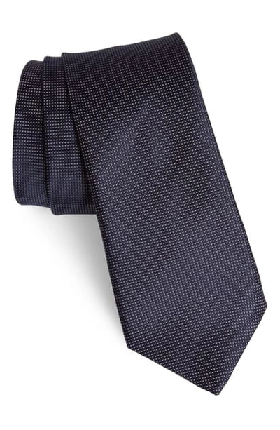Shop John Varvatos Dot Linen & Cotton Tie In Peony