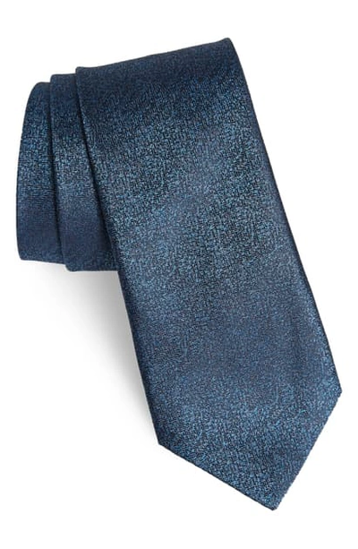 Shop John Varvatos Solid Silk Tie In Lake Blue