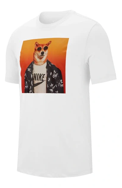 Nike Sportswear Graphic Dog T-shirt In White | ModeSens