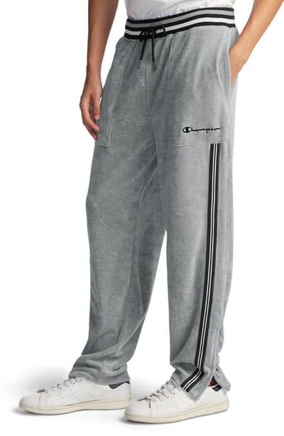 Shop Champion Terry Warm-up Pants In Oxford Grey