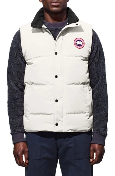 Shop Canada Goose Garson Regular Fit Quilted Down Vest In Early Light