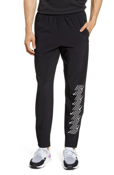 Shop Nike Phantom Essence Capsule Running Pants In Black/ White