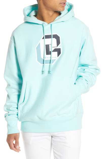 champion hoodie waterfall green