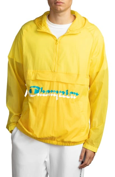 Shop Champion Manorak Packable Jacket In Sunny Yellow