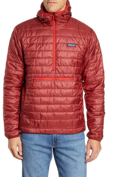 Shop Patagonia Nano Puff Bivy Regular Fit Water Resistant Jacket In Oxide Red