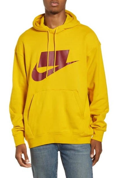 Nike Nsp Hooded Sweatshirt In Dark Sulfur/ Team Red | ModeSens