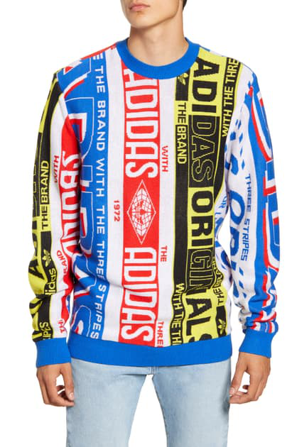 adidas multicolor sweater