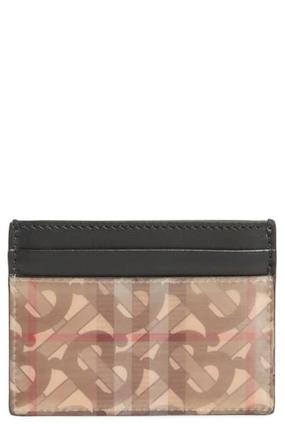 Shop Burberry Hologram Card Case In Archive Beige