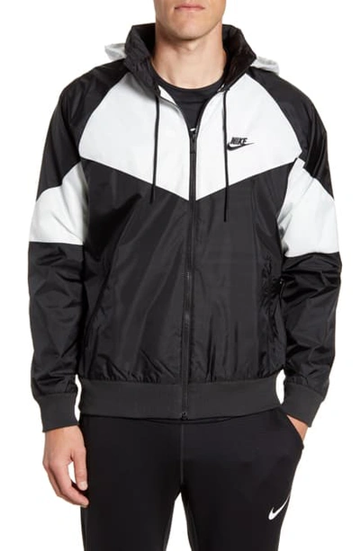 Nike Men's Sportswear Hooded Windrunner Jacket In Black | ModeSens