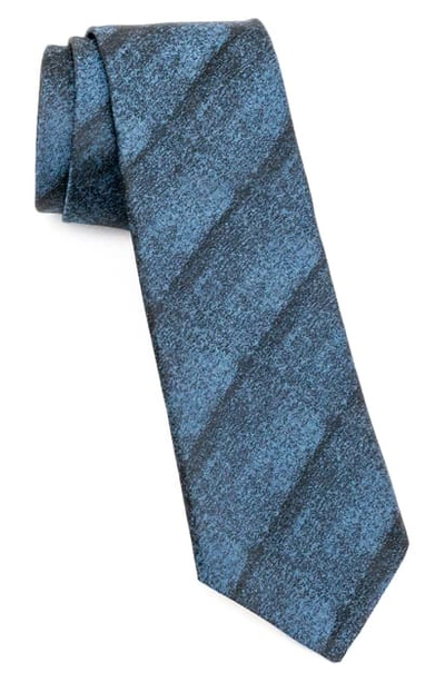 Shop John Varvatos Subtle Stripe Silk Tie In Indigo