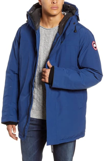 Shop Canada Goose Sanford 625 Fill Power Down Hooded Parka In Northern Night