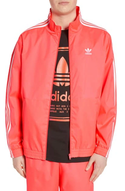Shop Adidas Originals Lock Up Track Jacket In Flash Red