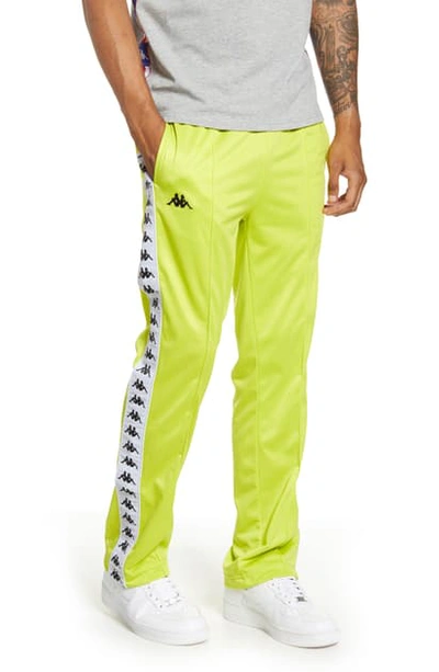 Shop Kappa Active 222 Banda Astoriazz Slim Fit Track Pants In Green Lime-white
