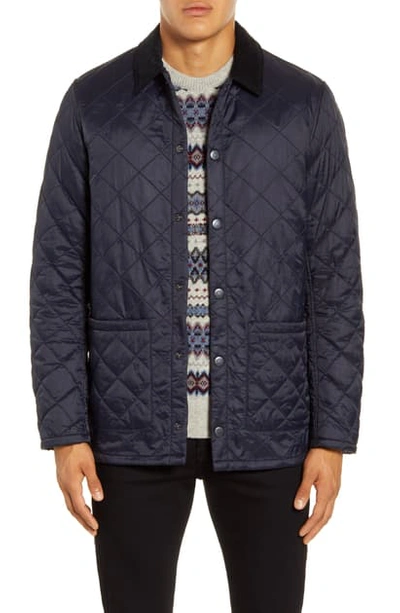 Barbour Blinter Water Resistant Quilted Jacket In Navy | ModeSens