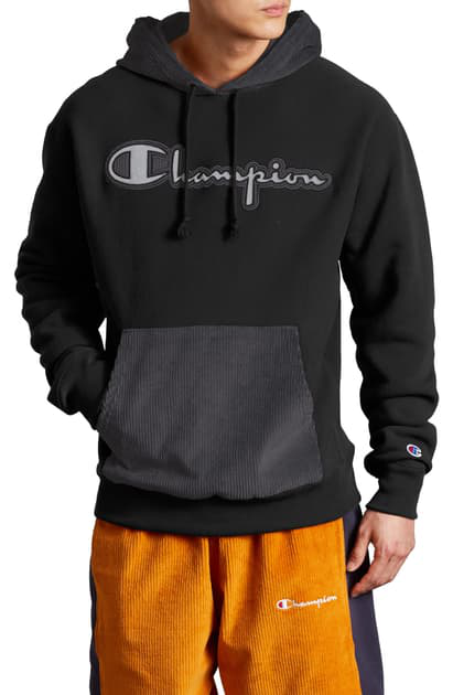 champion reverse weave corduroy hoodie