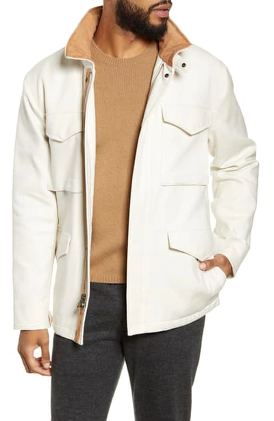 Shop Vince Slim Fit Field Jacket In Leche