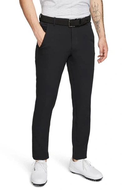 Shop Nike Flex Vapor Slim Fit Golf Pants In Black/ Black