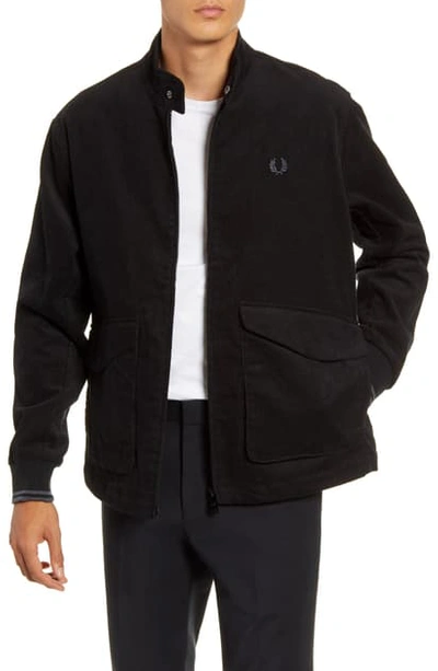 Fred Perry Harrington Corduroy Jacket In Black | ModeSens