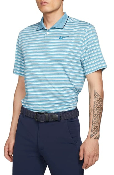 Shop Nike Dri-fit Vapor Golf Polo In Green Abyss/ Pure/ Green Abyss