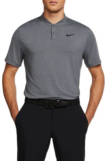 Shop Nike Dri-fit Golf Polo In Black/ Pure/ Black