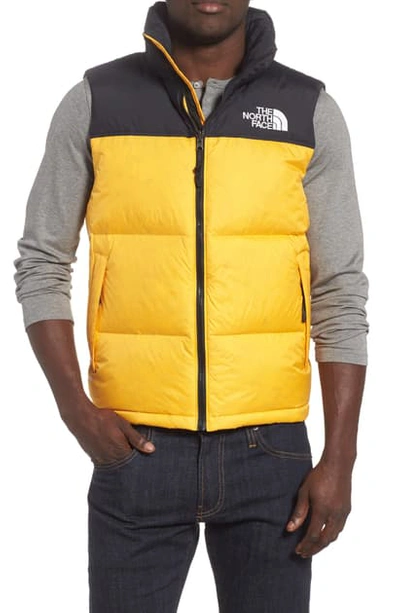 Shop The North Face Nuptse 1996 Packable Quilted Down Vest In Tnf Yellow