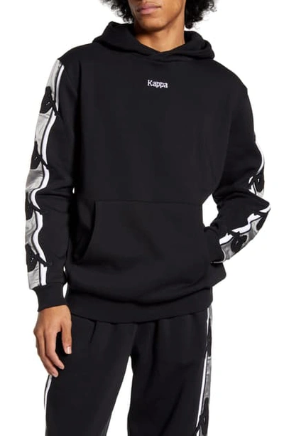 Kappa Authentic Bzaliab Hooded Sweatshirt In Black-grey Silver | ModeSens